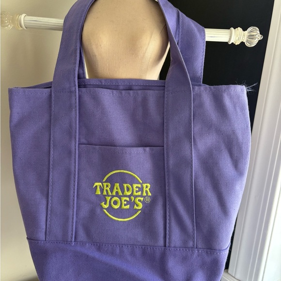 Trader Joe’s limited edition mini Purple Tote Bag - Picture 3 of 5